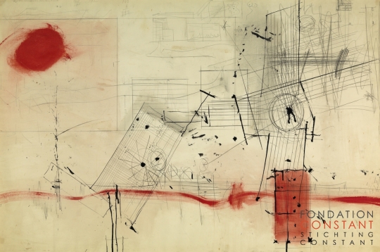 Constant Nieuwenhuys-Schets voor plattegrond, 1963