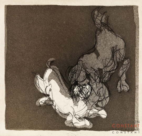Constant Nieuwenhuys-Spelende honden, 1991