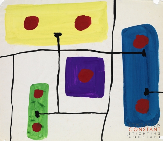 Constant Nieuwenhuys-Stofontwerp h, 1959