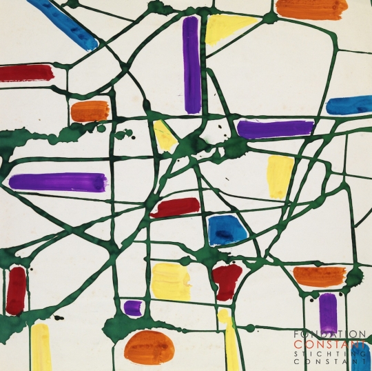 Constant Nieuwenhuys-Stofontwerp j, 1959