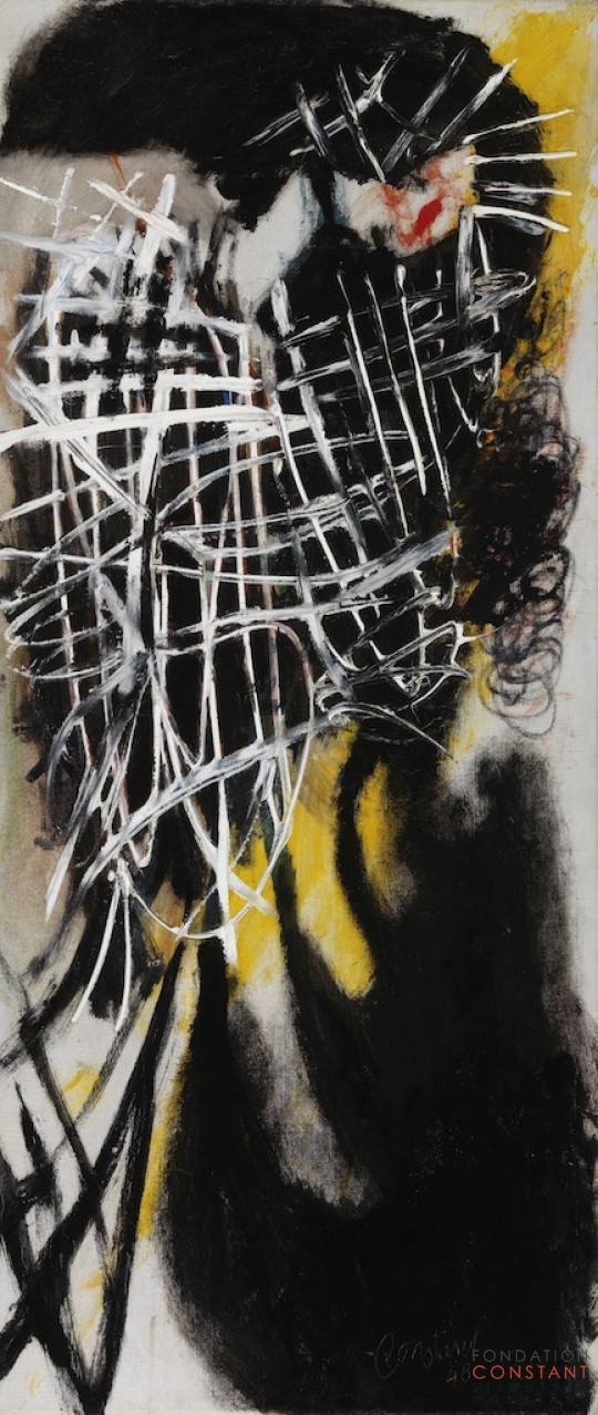Constant Nieuwenhuys-Verstrikte vogel, 1949