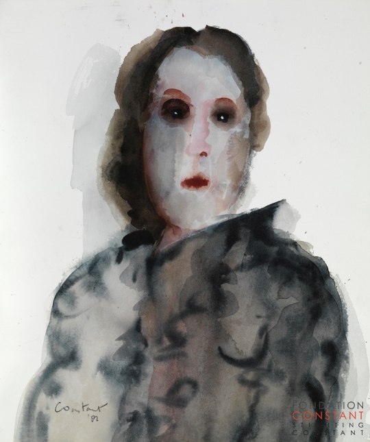 Constant-Vrouwenportret, 1982 Constant Nieuwenhuys-Vrouwenportret, 1982