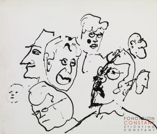 Constant Nieuwenhuys-ZT/Crowd, ca 1980