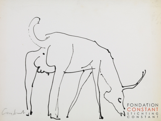 Constant Nieuwenhuys-ZT/Hertenbok, ca 1980