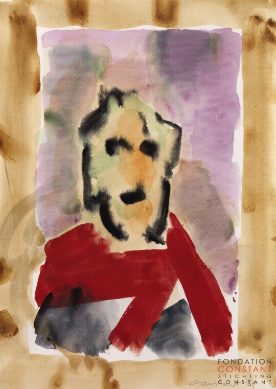 Constant Nieuwenhuys-ZT/Portret, 1989