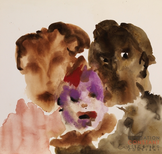 Constant Nieuwenhuys-ZT/Vrouw, man, kind, 1996