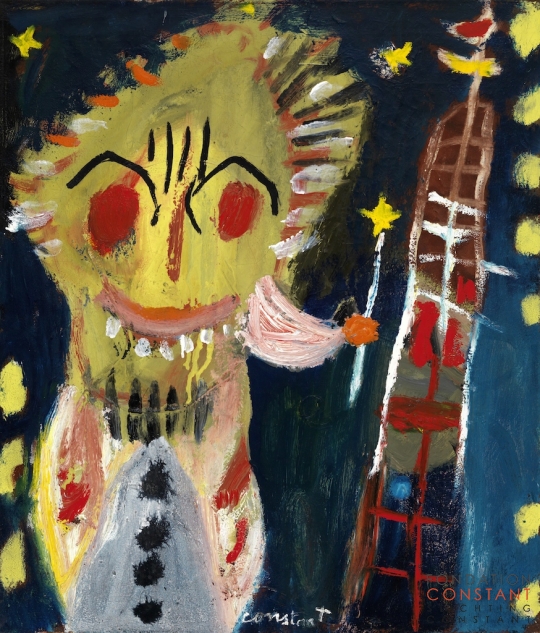 Constant Nieuwenhuys-ZT/Figuur met sterretje, 1948
