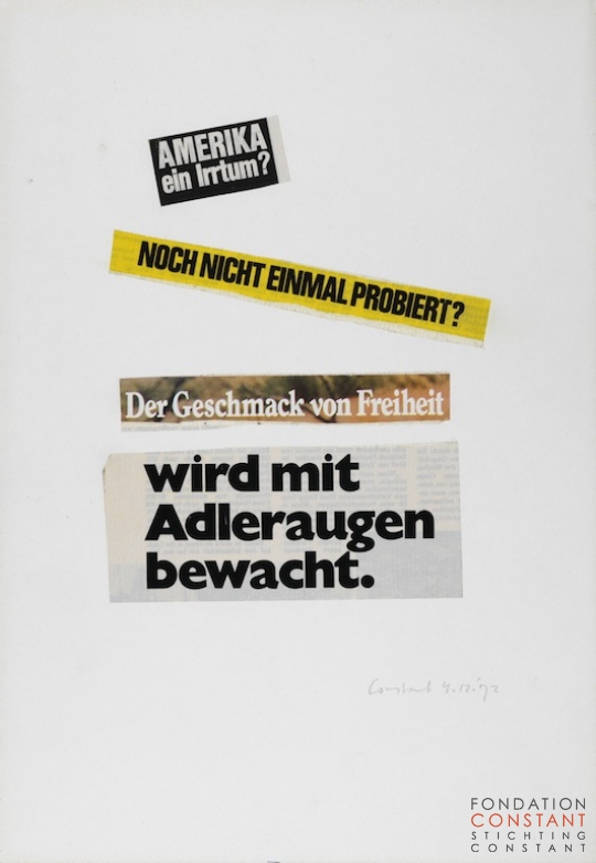 Constant Nieuwenhuys-Amerika ein Irrtum, 1972