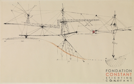 Constant-Constructie II, 1962 Constant Nieuwenhuys-Constructie II, 1962
