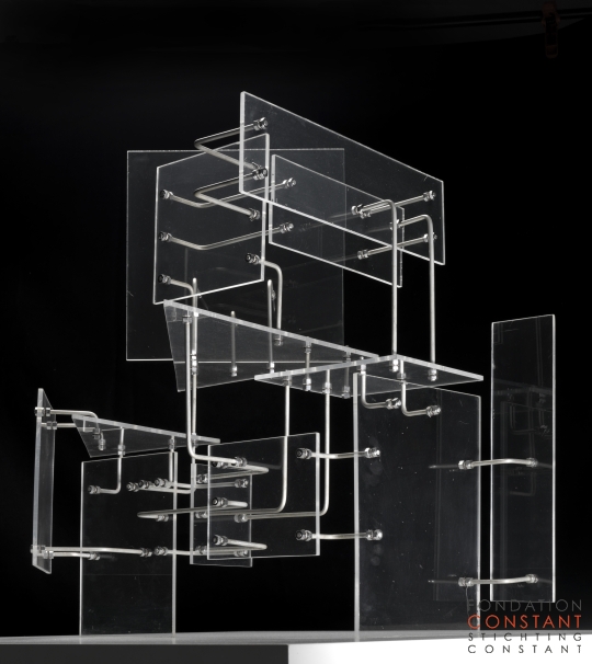 Constant-Construction with Transparent Planes, 1954 Constant Nieuwenhuys-Construction with Transparent Planes, 1954