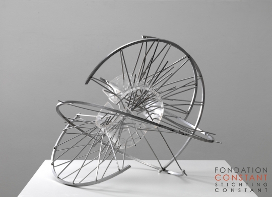 Constant-Constructie met halve cirkels, 1958 Constant Nieuwenhuys-Constructie met halve cirkels, 1958