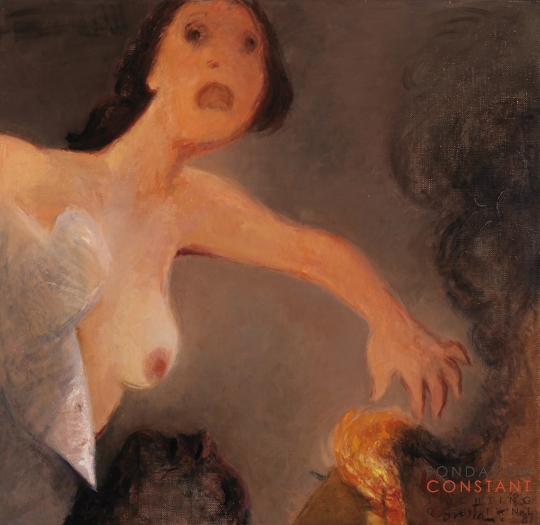 Constant Nieuwenhuys-De brand, 1987