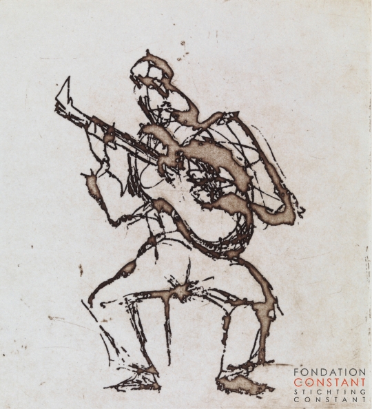 Constant Nieuwenhuys-Gitarist, 1986