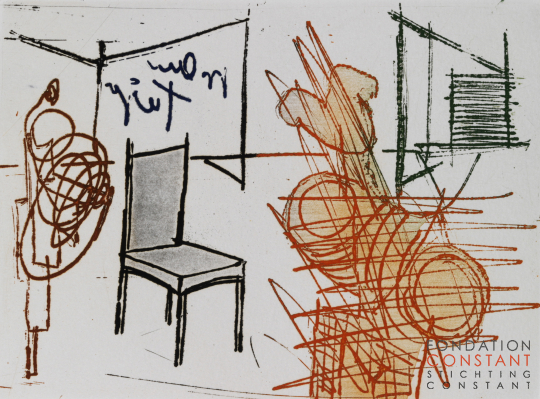 Constant Nieuwenhuys-De stoel II, 1971