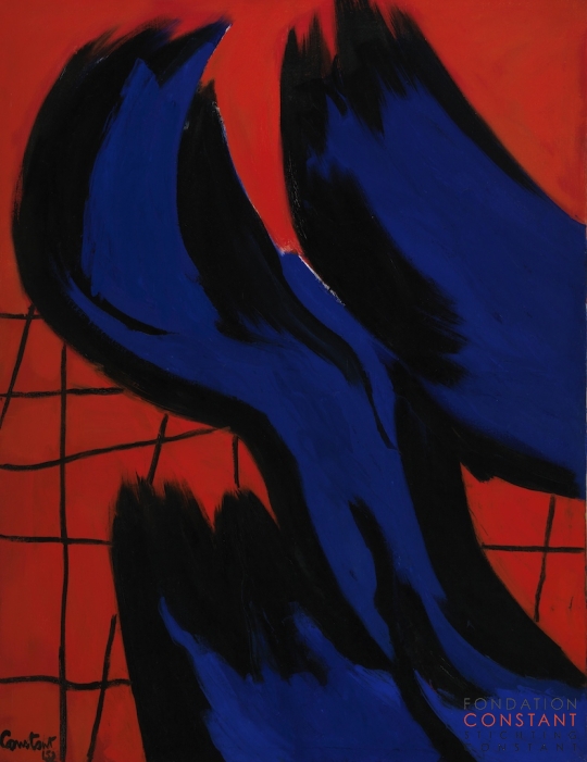 Constant-De blauwe vlam, 1952 Constant Nieuwenhuys-De blauwe vlam, 1952