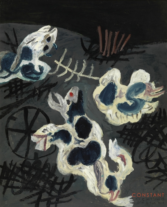Constant-Dode koeien, 1951 Constant Nieuwenhuys-Dode koeien, 1951