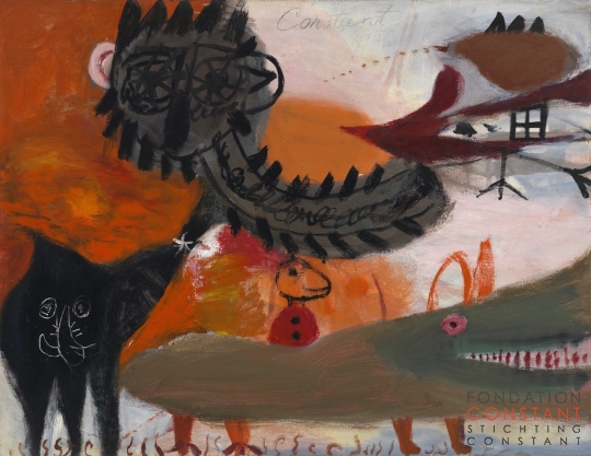 Constant-Fête de la Tristesse, 1949 Constant Nieuwenhuys-Fête de la Tristesse, 1949