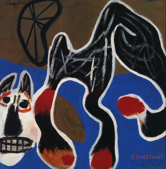 Constant-Gevallen paard, 1950 Constant Nieuwenhuys-Gevallen paard, 1950