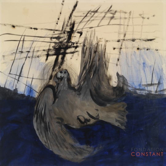 Constant-Gewonde duif I, 1951 Constant Nieuwenhuys-Gewonde duif I, 1951