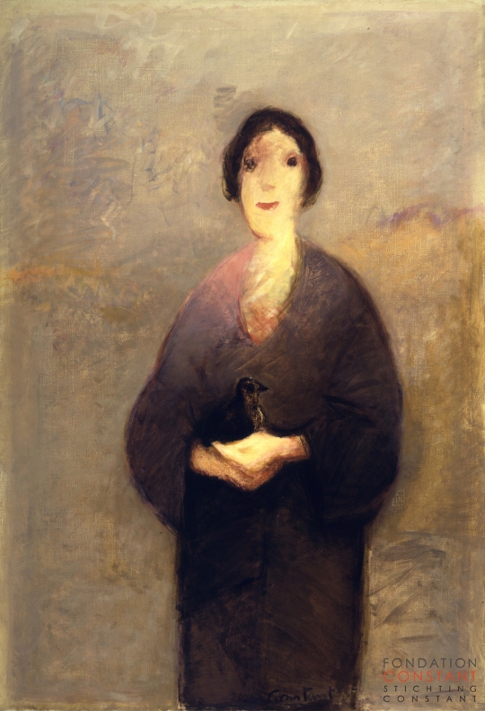 Constant Nieuwenhuys-La femme à l'oiseau, 1987