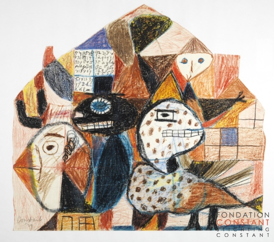 Constant-L'école des méchants, 1949 Constant Nieuwenhuys-L'école des méchants, 1949