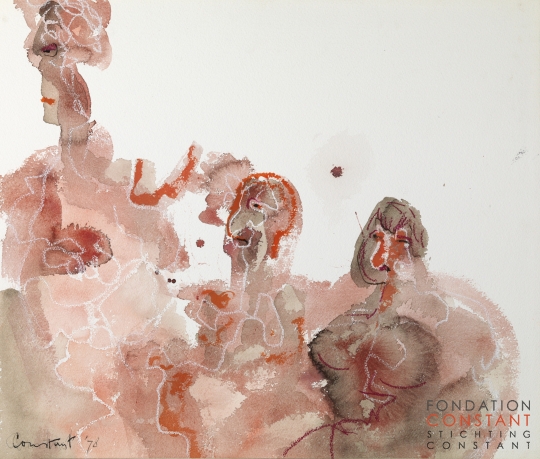 Constant Nieuwenhuys-Les trois vieilles, 1978