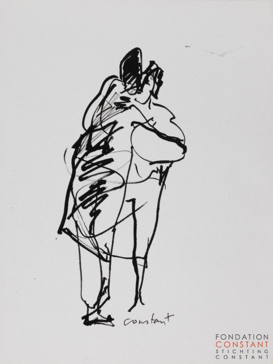 Constant Nieuwenhuys-Zoenend paar, ca 1990