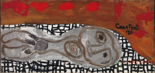 Constant-Figure couchée, 1950 Constant Nieuwenhuys-Figure couchée, 1950