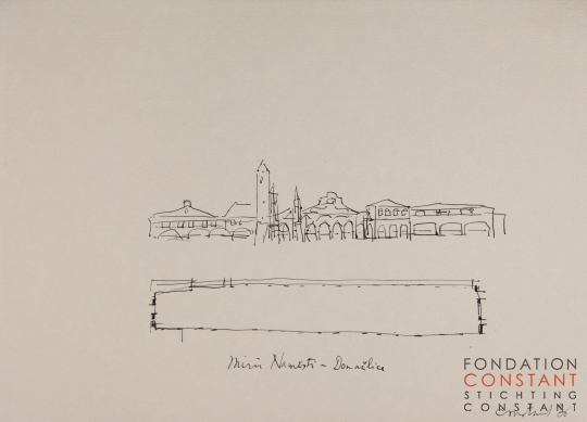 Constant-Mirù Namesti-Domazlice, 1965 Constant Nieuwenhuys-Mirù Namesti-Domazlice, 1965