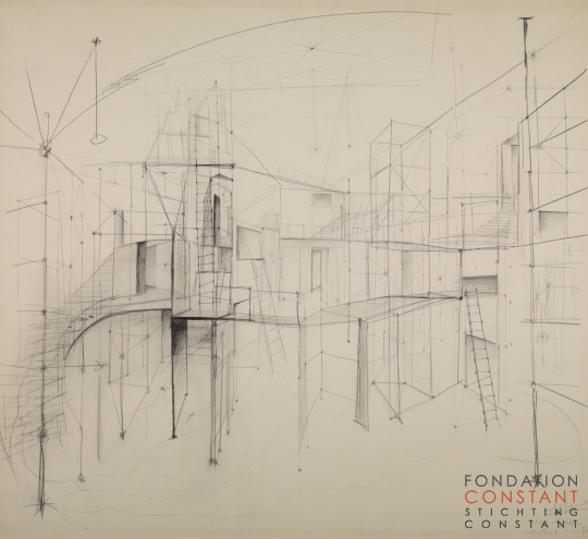 Constant-Mobiel labyrinth E.S.R. New Babylon, 1966 Constant Nieuwenhuys-Mobiel labyrinth E.S.R. New Babylon, 1966