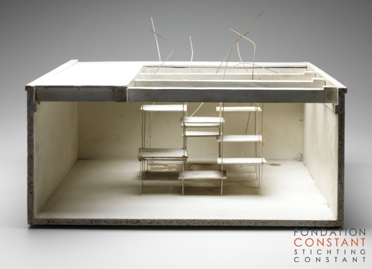 Constant Nieuwenhuys-Schaalmodel voor ludieke trap, 1969