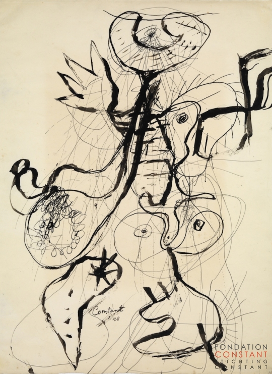 Constant-On te regarde, 1948 Constant Nieuwenhuys-On te regarde, 1948