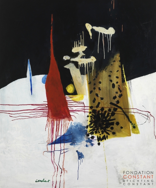 Comstant-Paysage Lunaire, 1956 Comstant Nieuwenhuys-Paysage Lunaire, 1956