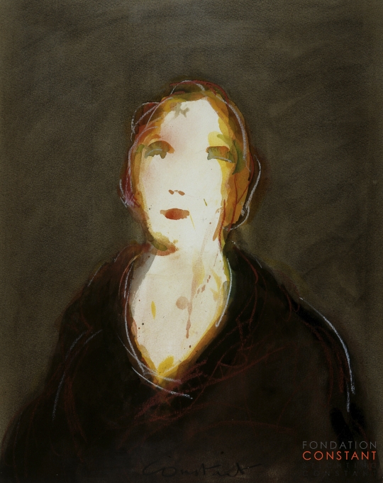 Constant-Portrait de dame, 1985 Constant Nieuwenhuys-Portrait de dame, 1985