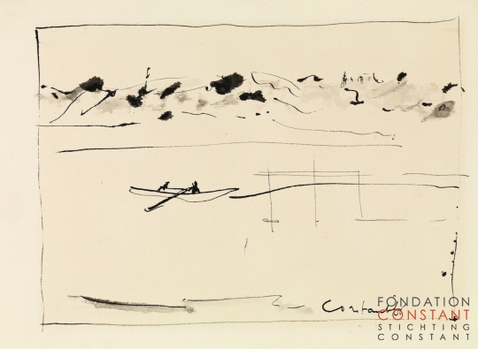 Constant Nieuwenhuys-Reis schets zomer 1965 II, 1965