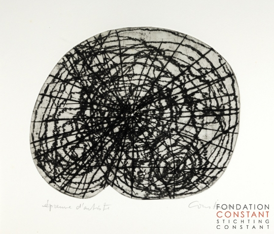 Constant Nieuwenhuys-Ronde vorm, 1961