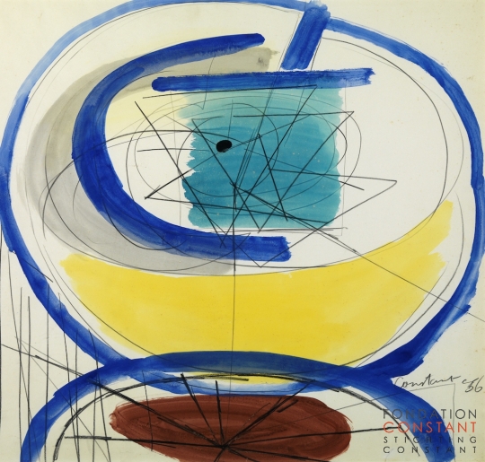 Constant-Ronde vorm, 1956 Constant Nieuwenhuys-Ronde vorm, 1956