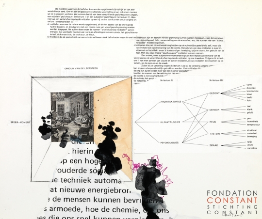 Constant-Theorie collage New Babylon no. 8, 1974 Constant Nieuwenhuys-Theorie collage New Babylon no. 8, 1974