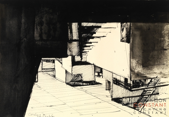 Constant-Trappen en ladders, 1960 Constant Nieuwenhuys-Trappen en ladders, 1960