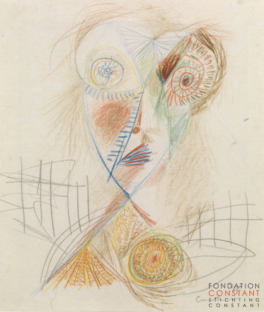Constant Nieuwenhuys-Vrouwenkopje, 1945