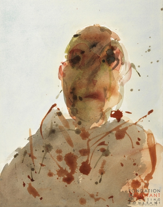Constant Nieuwenhuys-ZT/Buste man, ca 1983
