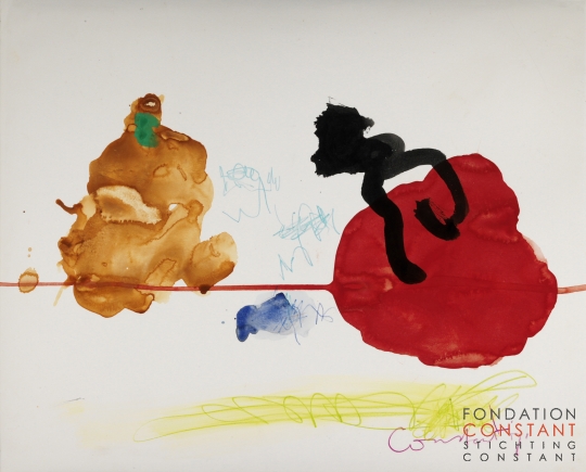 Constant Nieuwenhuys-ZT/Twee figuren, 1971