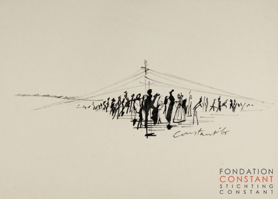 Constant Nieuwenhuys-Camping Babylon (Bohemen), 1965