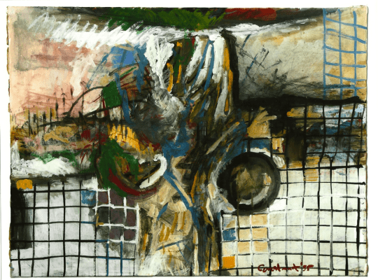 2015 Oil on cardboard, 1955