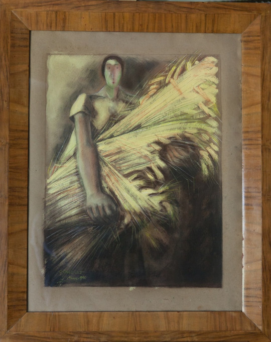2016 Mixed techniques on paper, 1940