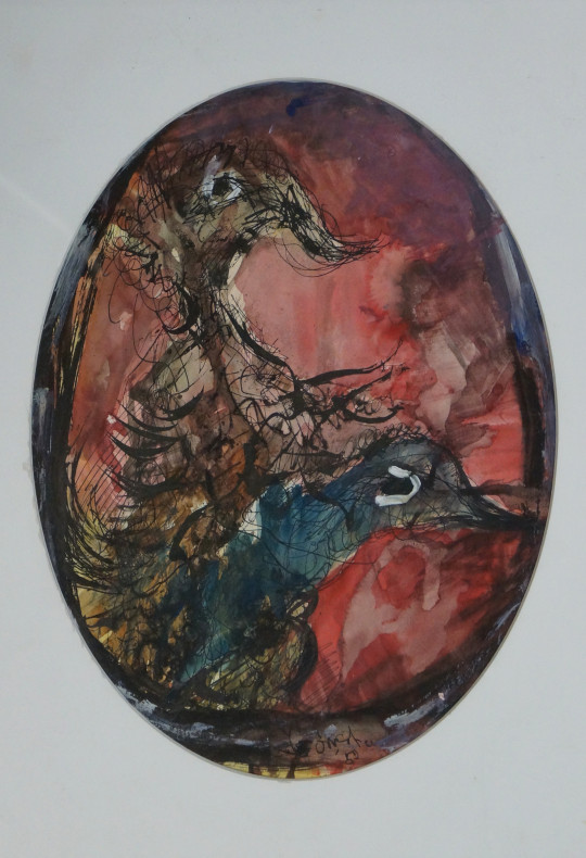 2016 Watercolor and ink on paper, 1952