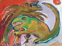 2008 Paint on paper, 1950