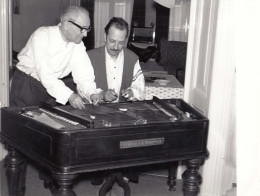 Constant and Jenö Horvath playing the cymbalon