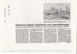 Politische Apelle, Sozialkritik und Lebensideologien