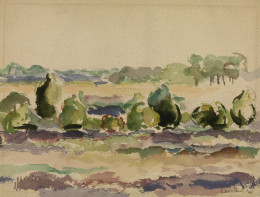 Constant Nieuwenhuys-ZT/Landschap, 1944